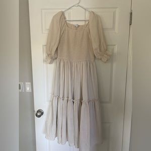 Ivy City Co Sienna Dress in Cream